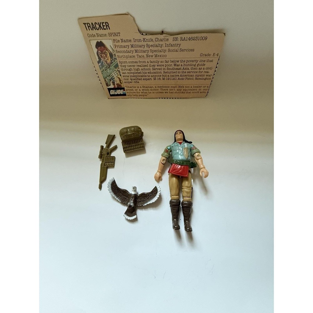 1984 GI JOE Spirit Iron Knife & Freedom (Eagle) Loose Action Figure Vintage